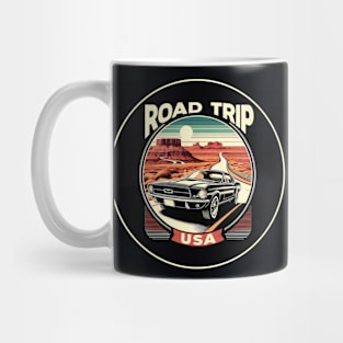 Retro Vintage Classic American Road Trip USA Mug